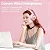 HEADSET GAMER KNUP HATHOR FN634 SEM FIO BLUETOOTH RECARREGÁVEL ROSA COM LED RAINBOW - Imagem 6