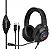 HEADSET GAMER ONISTEK ON-FN636 COM FIO PRETO COM LED RAINBOW P3 + 2 P2 - Imagem 3