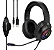 HEADSET GAMER ONISTEK ON-FN636 COM FIO PRETO COM LED RAINBOW P3 + 2 P2 - Imagem 2