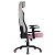 CADEIRA GAMER SUPERFRAME ATLAS RECLINÁVEL 3D TECIDO CINZA E ROSA - Imagem 5