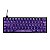 TECLADO GAMER MAGNÉTICO MANCER AMETHYST 60% PRETO COM ROXO COM FIO LED ARGB - Imagem 4