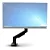 SUPORTE DE MESA À GÁS ARTICULADO PARA MONITOR 17' A 30' ONISTEK ON-F90 - Imagem 7