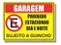Placa Proibido Estacionar Amarela Sujeito a guincho 30x40cm - Imagem 1