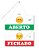Placa Aberto E Fechado Emoji 2 Com Cordão E Ventosa Pvc - Imagem 1