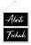 Placa Aberto E Fechado Black cursiva Com Cordão E Ventosa Pvc - Imagem 1