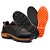 Tênis Adventure Trekking Trilha Trabalho ZarbShoes Shelga Preto Laranja - Imagem 2