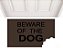 Beware of the dog 0,60 x 0,40 - Imagem 1