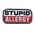 Bordado Termocolante Stupid Allergy - Imagem 1
