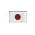 Bordado Termocolante Bandeira Japão - Imagem 1