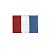 Bordado Termocolante Bandeira França - Imagem 1
