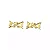 Distintivo de Metal - Cavalaria Dourado - Gola - Imagem 1