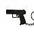 Chaveiro Pistola USP Compact 45 - Imagem 1