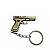 Chaveiro Pistola Glock - Dourado - Imagem 1