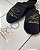 Pantufa aveludada Preta Personalizada com Logomarca bordada - Imagem 1