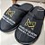 Pantufa de Piquet Preto Personalizada com Logomarca bordada + de 30 Pares - Imagem 1