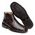 Botina Masculina De Couro Legitimo Comfort Shoes - Ref. 1001 Café - Imagem 2