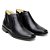 Botina Masculina De Couro Legitimo Comfort Shoes - 1055 Preta - Imagem 1