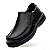 Sapato Masculino De Couro Legítimo Pro Alívio - 8100 Preto - Imagem 7