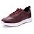 Tênis Casual Masculino De Couro Legitimo Comfort - 3022 Bordo - Imagem 4