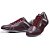 Sapatênis Masculino De Couro Legitimo Comfort Shoes - 4000 Bordo - Imagem 4