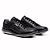 Sapatênis Masculino De Couro Legitimo Comfort Shoes - 4002 Preto/Branco - Imagem 1