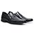 Sapato Masculino de Couro Legítimo Comfort Shoes - 705 Preto - Imagem 1