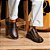 Sapato Masculino De Couro Legítimo Comfort Plus - 2007 Café - Imagem 3