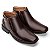 Botina Masculina De Couro Legitimo Air Tech - 45903 Dark Brown - Imagem 3