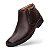 Botina Masculina De Couro Legitimo Air Tech - 45903 Dark Brown - Imagem 2