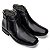 Botina Masculina De Couro Legitimo Air Tech - 45906 Preta - Imagem 3
