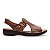 Sandália Feminina De Couro Legítimo Comfort - 10353 Caramelo - Imagem 2