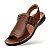 Sandália Feminina De Couro Legítimo Comfort - 10353 Caramelo - Imagem 5