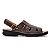 Sandália Masculina De Couro Legítimo Comfort Tira Com Ajuste - 44010 Café - Imagem 2