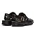 Sandália Masculina De Couro Legítimo Comfort Tira Com Ajuste - 44010 Preta - Imagem 3