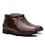 Botina Masculina De Couro Legitimo Comfort Elástico - 47008 Café - Imagem 1