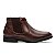 Botina Masculina De Couro Legitimo Comfort Elástico - 47008 Café - Imagem 2
