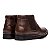 Botina Masculina De Couro Legitimo Comfort Elástico - 47008 Café - Imagem 3