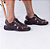 Sandália Masculina De Couro Legítimo Ultra Comfort - CS360 Café - Imagem 2