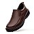 Sapato Masculino De Couro Legítimo Pro Alivio - CS81 Café - Imagem 6