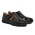 Sandália Masculina De Couro Legítimo Comfort Shoes - 8009 Preta - Imagem 1