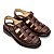 Sandália Masculina Em Couro Legitimo Comfort Plus - CS362 Café - Imagem 5