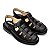 Sandália Masculina Em Couro Legitimo Comfort Plus - CS362 Preta - Imagem 5