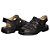 Sandália Masculina Em Couro Legitimo Comfort Shoes -  3602 Preta - Imagem 4