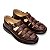 Sandália Masculina Em Couro Legitimo Comfort Plus - CS363 Café - Imagem 5