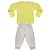 Pijama Infantil Look Jeans Longo Amarelo - Imagem 2
