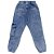 Calça Juvenil Look Jeans Bolso Utilitário Jeans - Imagem 2