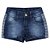 Shorts PopStar Detalhe Jeans - Imagem 1