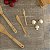 Kit Talheres de Bambu Espátula Garfo Colher Pequenos Utilidade Cozinha - Imagem 2