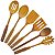Kit Utensílios de Bambu Grande Pegadores Cozinha Conjunto Sustentável Minimalista - Imagem 4