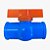 Kit 5 Registros Esfera PVC Soldável 32mm Azul P/ Irrigação - Imagem 4